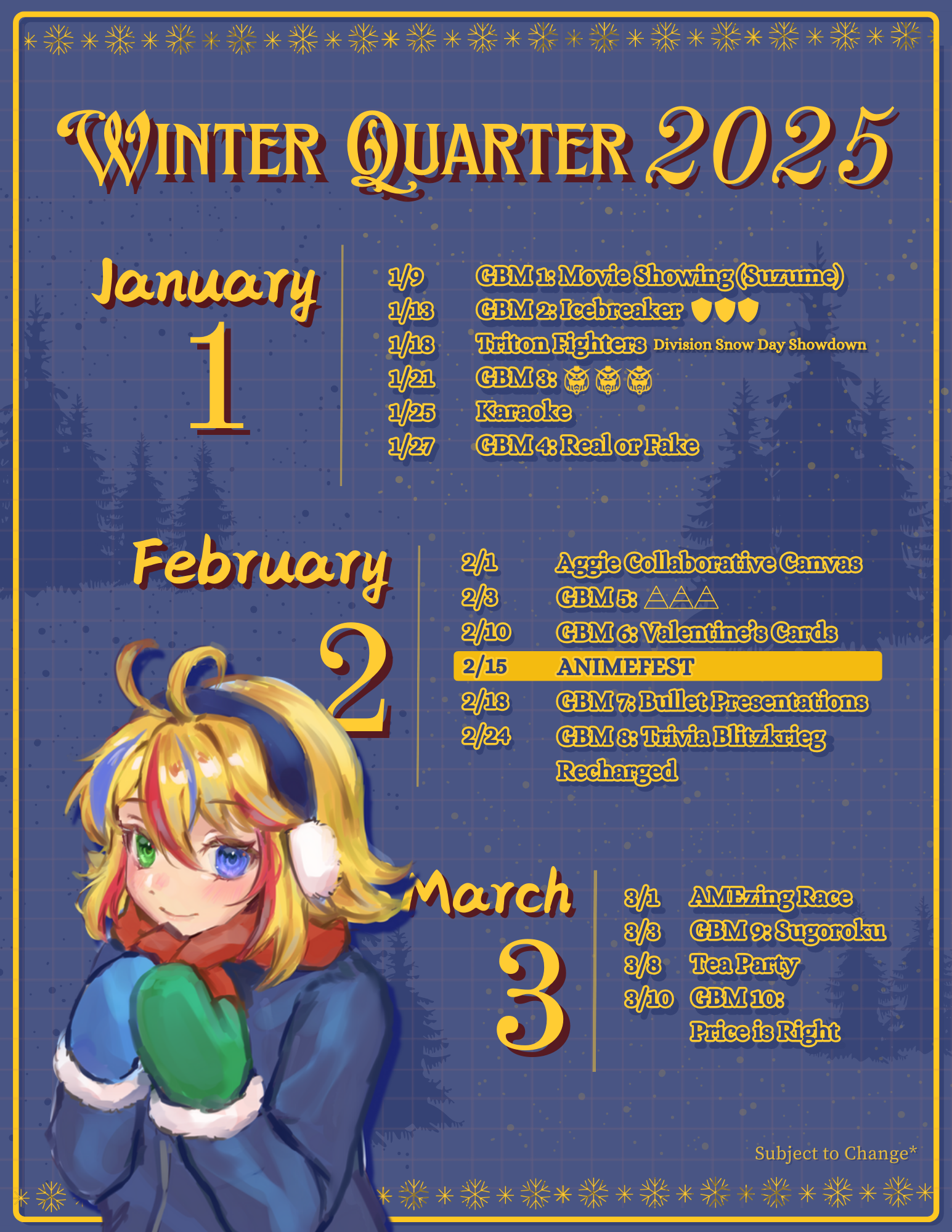 quarterly calendar